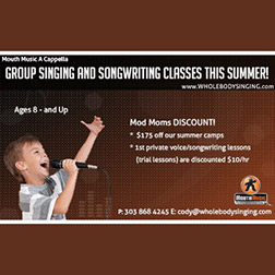 Whole Body Singing Mouth Music Summer Camp